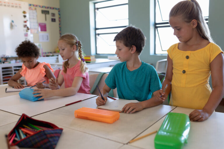 group of schoolchildren working in an elementary s 2023 11 27 05 24 48 utc 1024x683 1 768x512